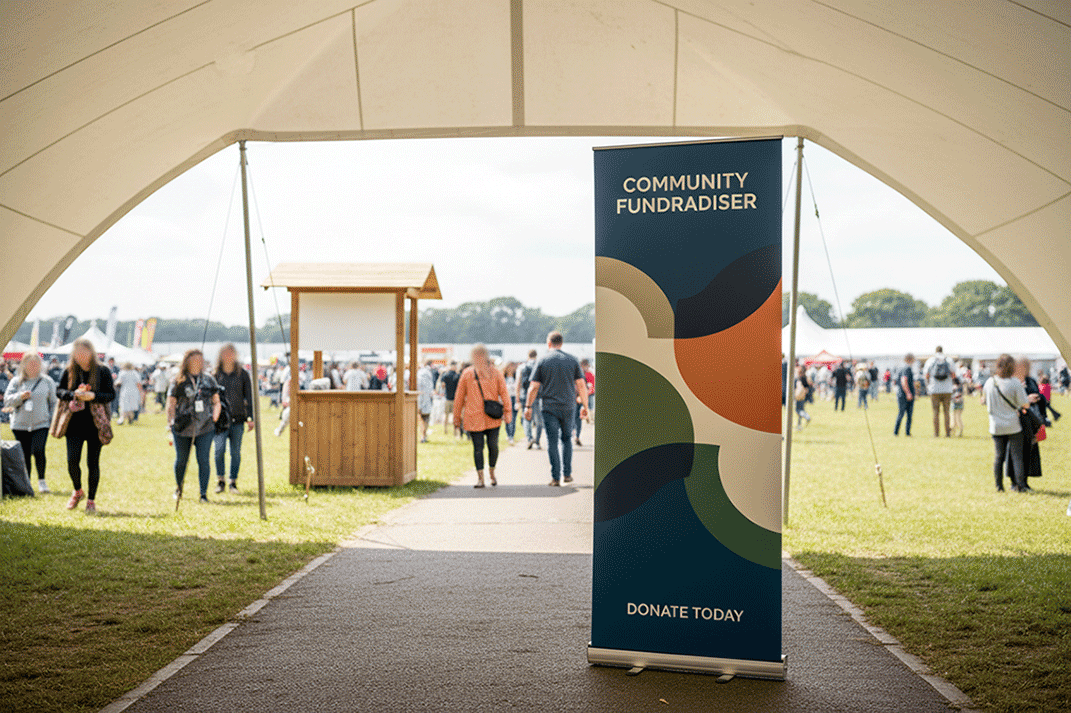 Charity & Community Event Banner Stands