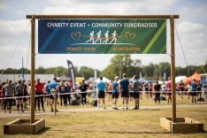 Charity Run & Race Backdrop Banner Printing