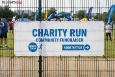 Charity Run & Race Mesh Banners