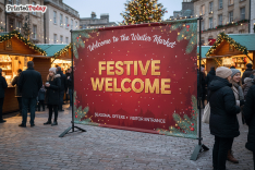 Christmas Backdrop Banner Printing