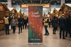 Christmas Banner Stands