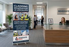 Building Contractors Office Banner Stands