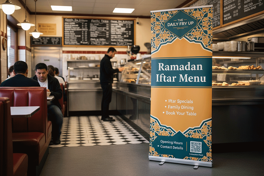Greasy Spoon Ramadan Banner Stands