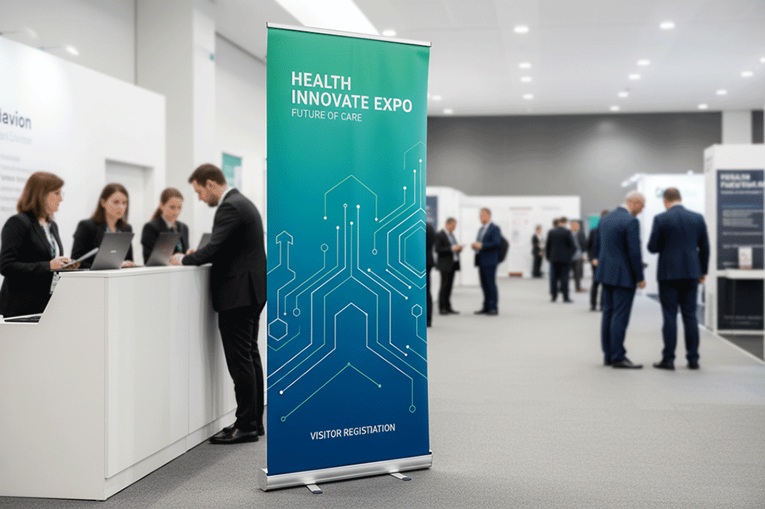 Healthcare & HealthTech Event Banner Stands