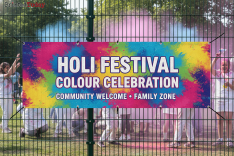 Holi Mesh Banners