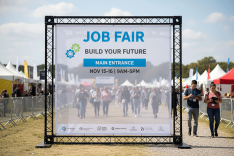 Job Fair Backdrop Banner Printing