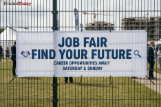 Job Fair Mesh Banners