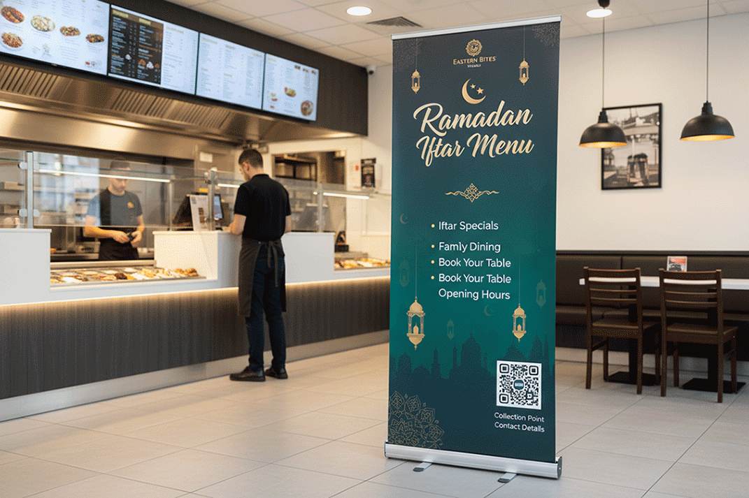 Kebab Restaurant Ramadan Banner Stands