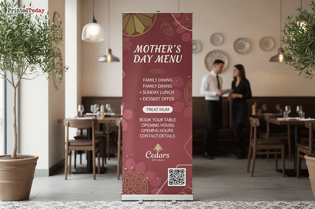 Lebanese Restaurant Mothers Day Banner Stands