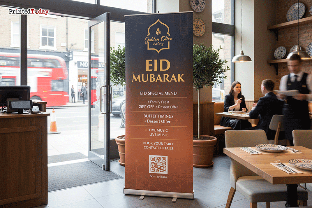 Mediterranean Restaurant Eid Banner Stands