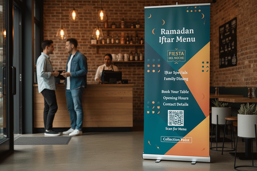 Mexican Restaurant Ramadan Banner Stands