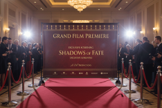 Red Carpet Event Backdrop Banner Printing