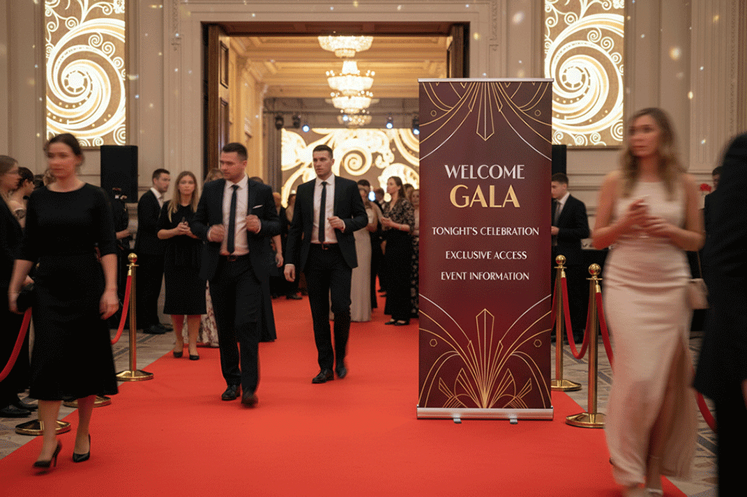 Red Carpet Event Banner Stands