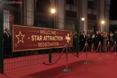 Red Carpet Event Mesh Banners