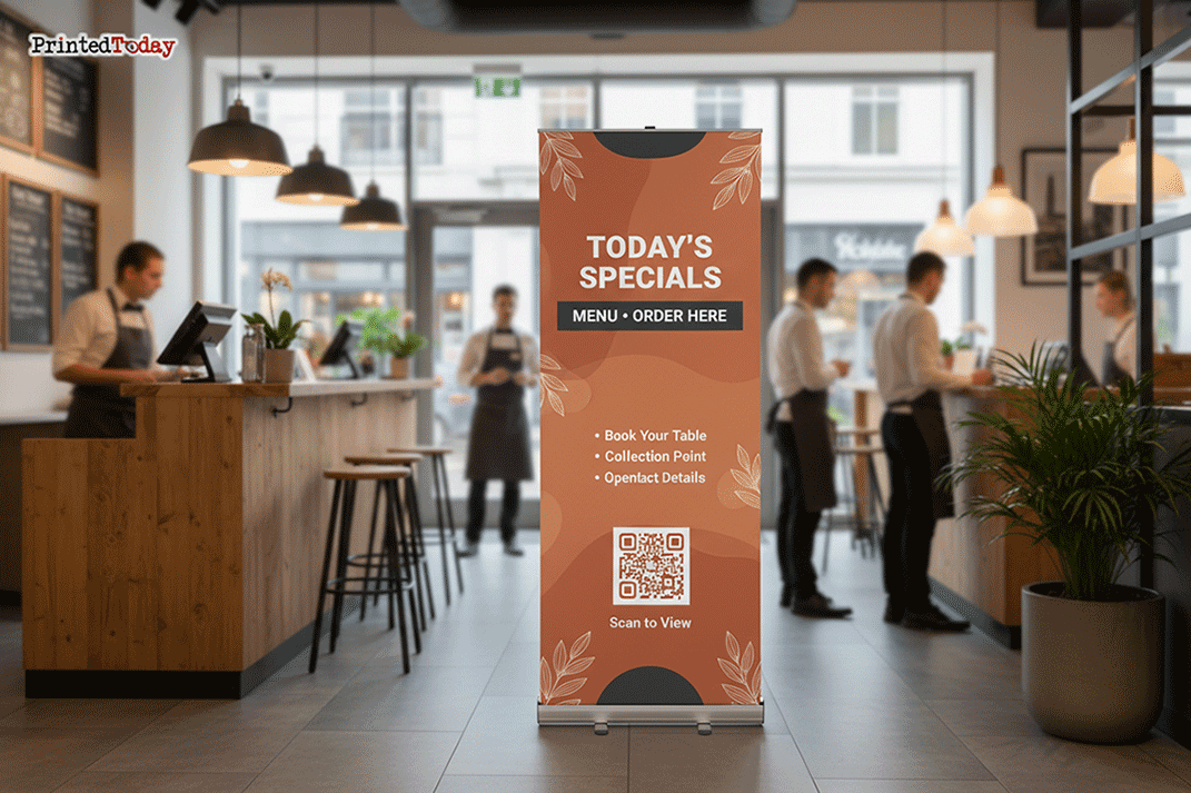 Restaurant Reception Banner Stands