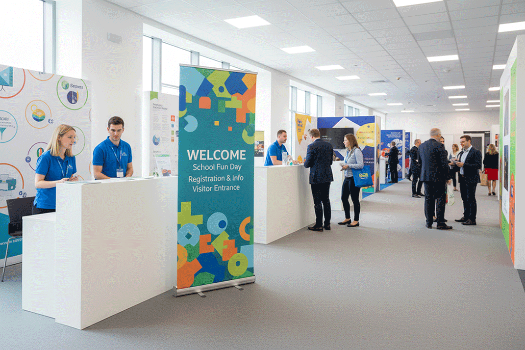 School Event Banner Stands