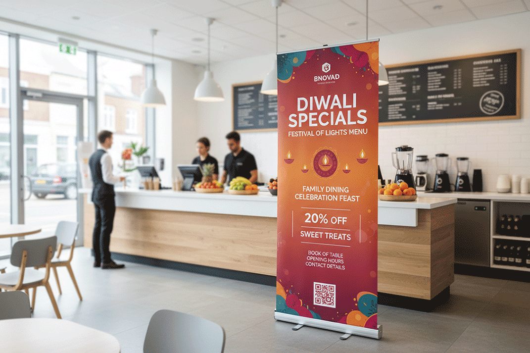 Smoothie Bar Diwali Banner Stands