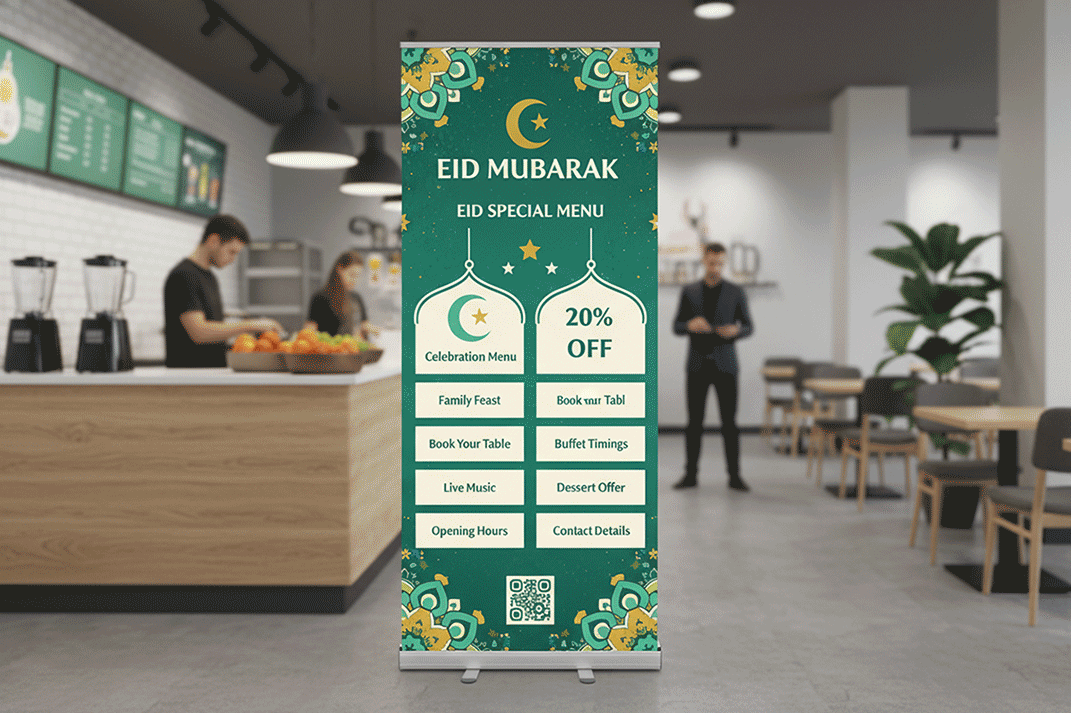 Smoothie Bar Eid Banner Stands