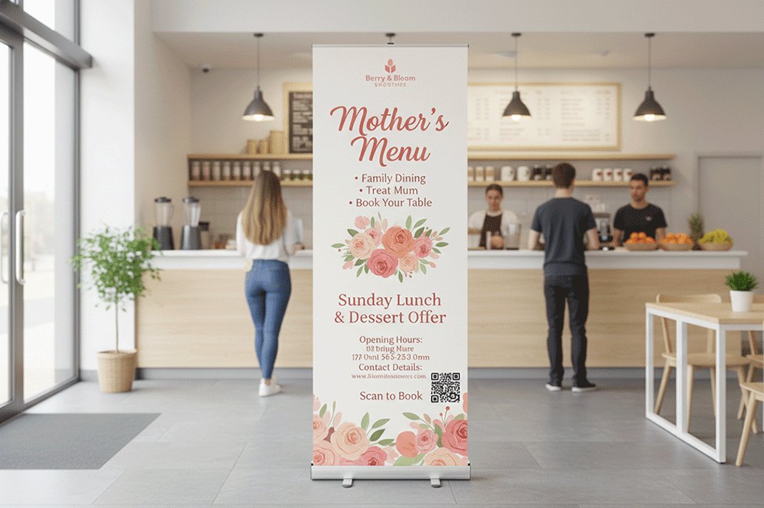 Smoothie Bar Mothers Day Banner Stands