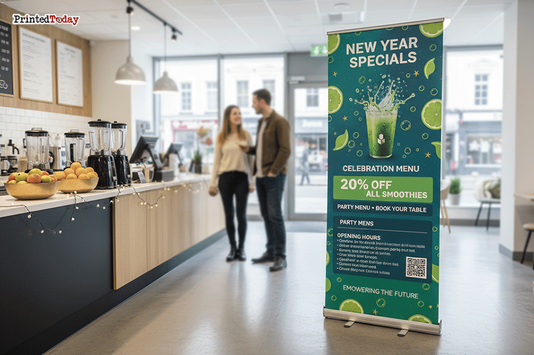 Smoothie Bar New Year Banner Stands