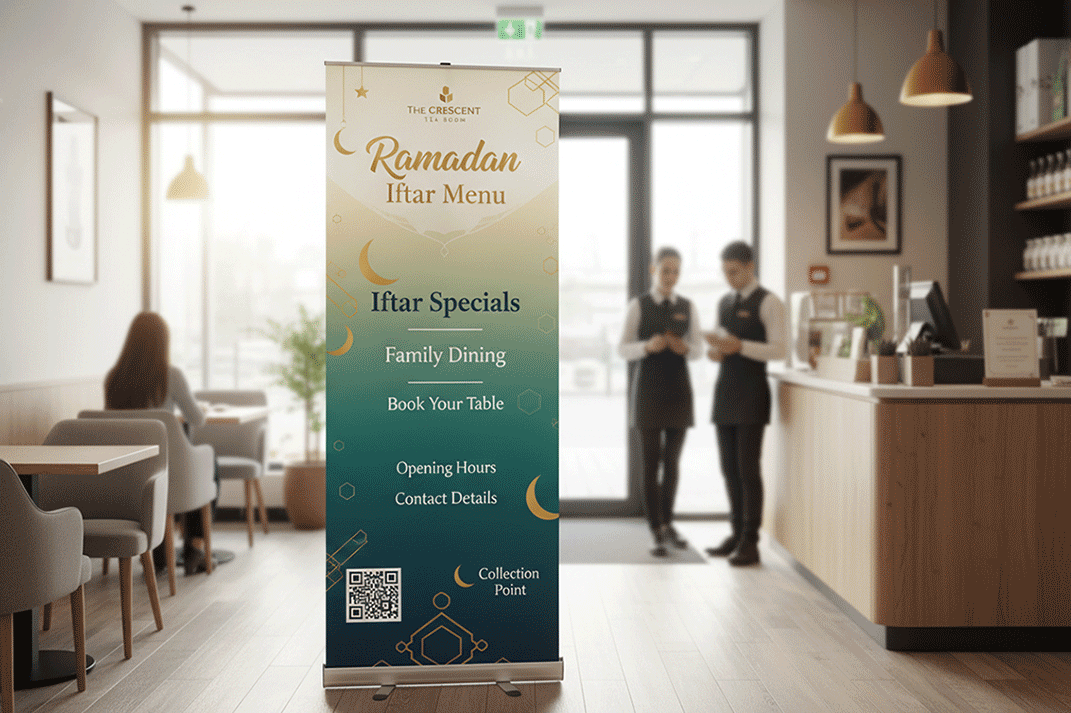 Tea Room Ramadan Banner Stands