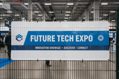 Tech Exhibition Mesh Banners