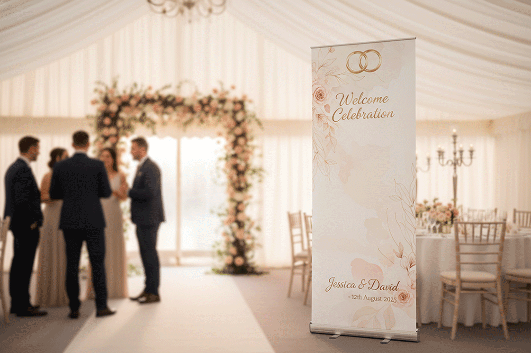Weddings & Private Event Banner Stands