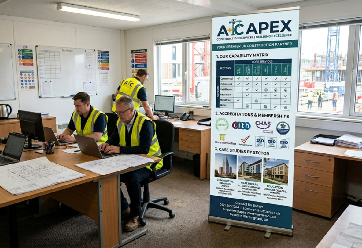 Building Contractors Banner Stands
