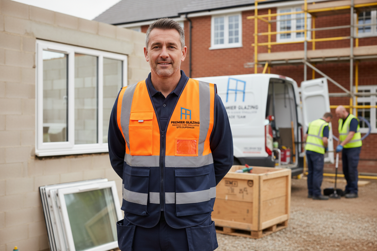 Windows & Doors Installers Personalised High Vis Waistcoat Jacket