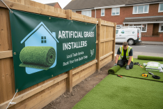 Artificial Grass Installers Banner Printing