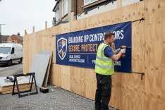 Boarding Up Contractors Banner Printing