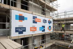 Construction Trades Scaffold Banners