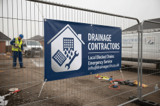 Drainage Contractors Banner Printing