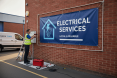 Electricians Banner Printing