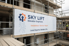 Elevator Engineers Scaffold Banners