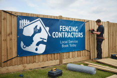 Fencing Contractors Banner Printing