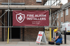 Fire Alarm Installers Banner Printing