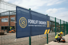 Forklift Engineers Mesh Banners