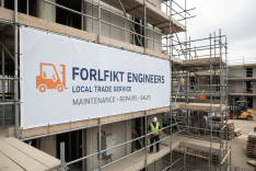 Forklift Engineers Scaffold Banners