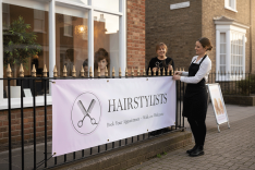 Hairdressers Banner Printing