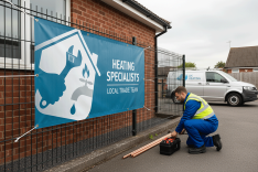 Heating Specialists Banner Printing