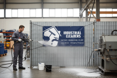 Industrial Cleaners Banner Printing