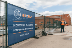 Industrial Cleaners Mesh Banners