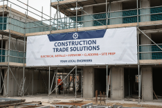Industrial Engineering Scaffold Banners