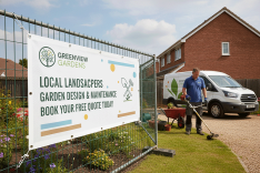 Landscapers & Gardeners Mesh Banners