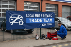 Mechanics & MOT Testers Banner Printing