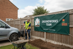 Outdoor, Garden & Groundworks Banner Printing