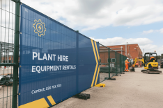 Plant Hire Contractors Mesh Banners