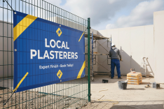 Plasterers Mesh Banners