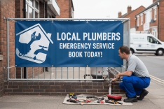 Plumbers Banner Printing